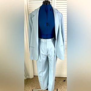 Light blue wool suit